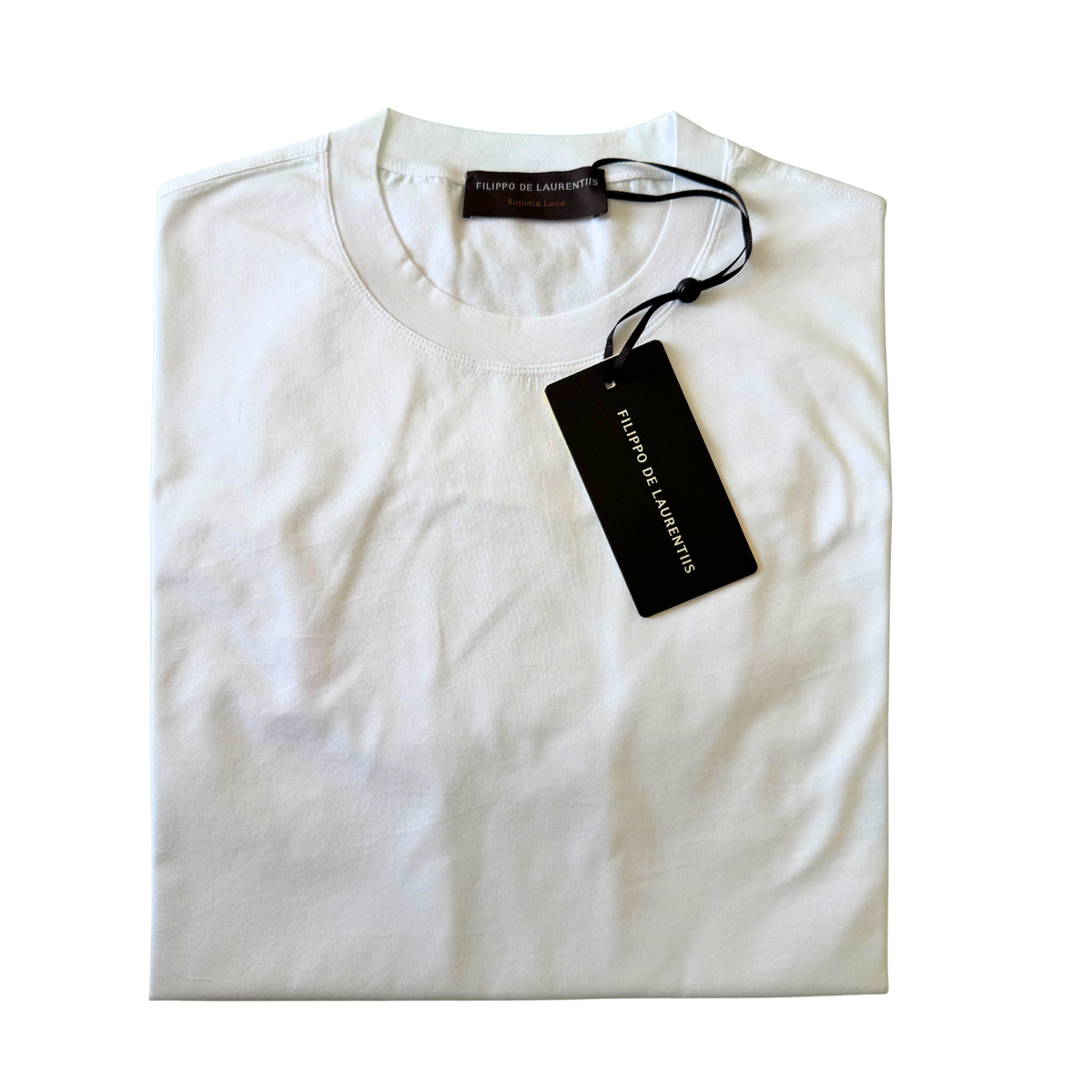 FILIPPO DE LAURENTIIS T SHIRT COTONE LUCE BIANCO - CINQUANTOTTO PESARO | Negozio di abbigliamento