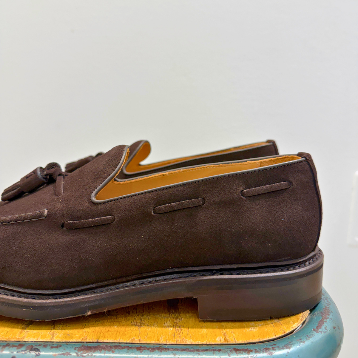 BERWICK MOCASSINO NAPPA 8491 SUPERBUCK MORO FONDO GOMMA CUOIO