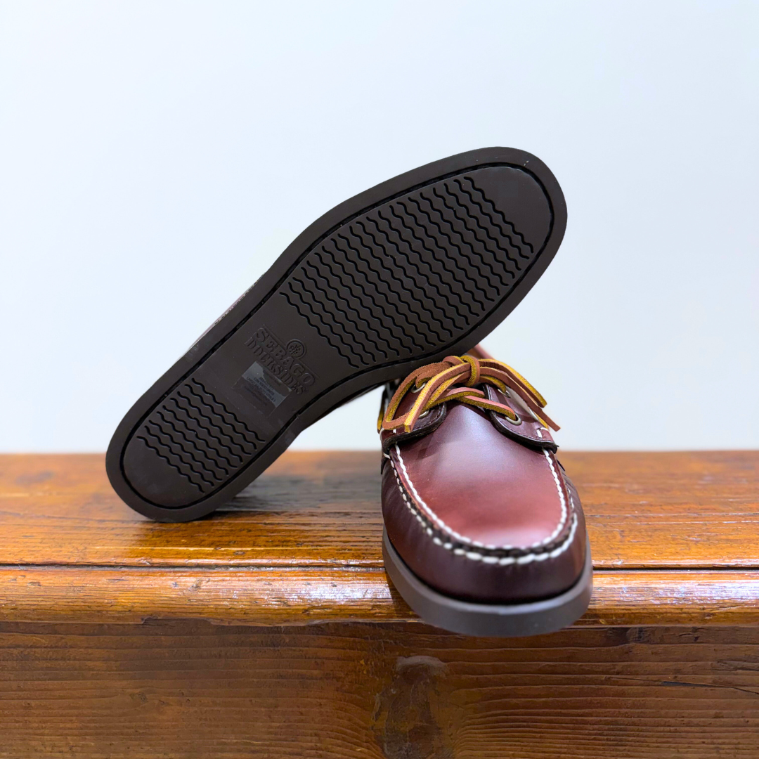 SEBAGO DOCKSIDES PORTLAND WAXED BROWN GUM - CINQUANTOTTO PESARO | Negozio di abbigliamento