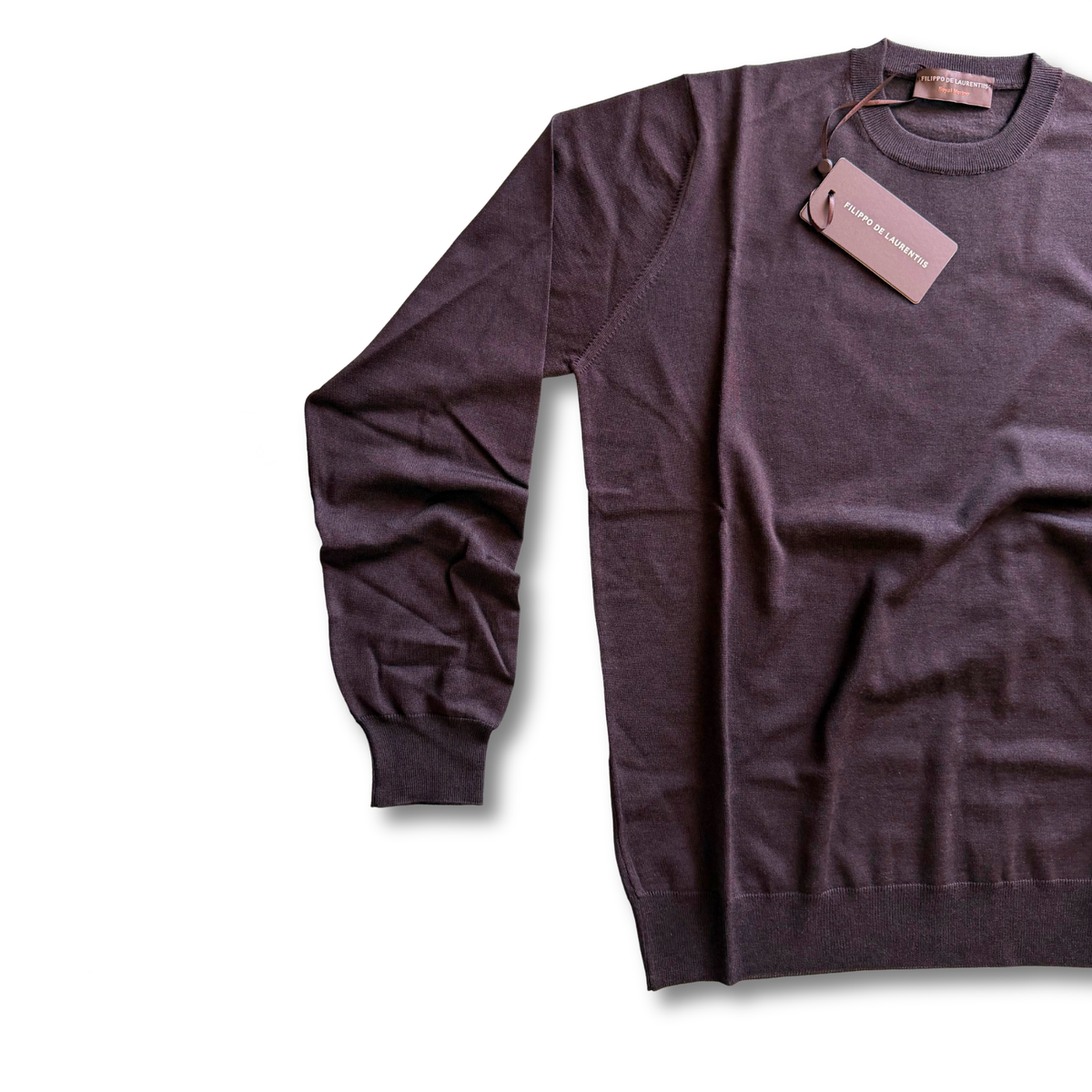 FILIPPO DE LAURENTIIS GIROCOLLO ROYAL MERINO MARRONE - CINQUANTOTTO PESARO | Negozio di abbigliamento