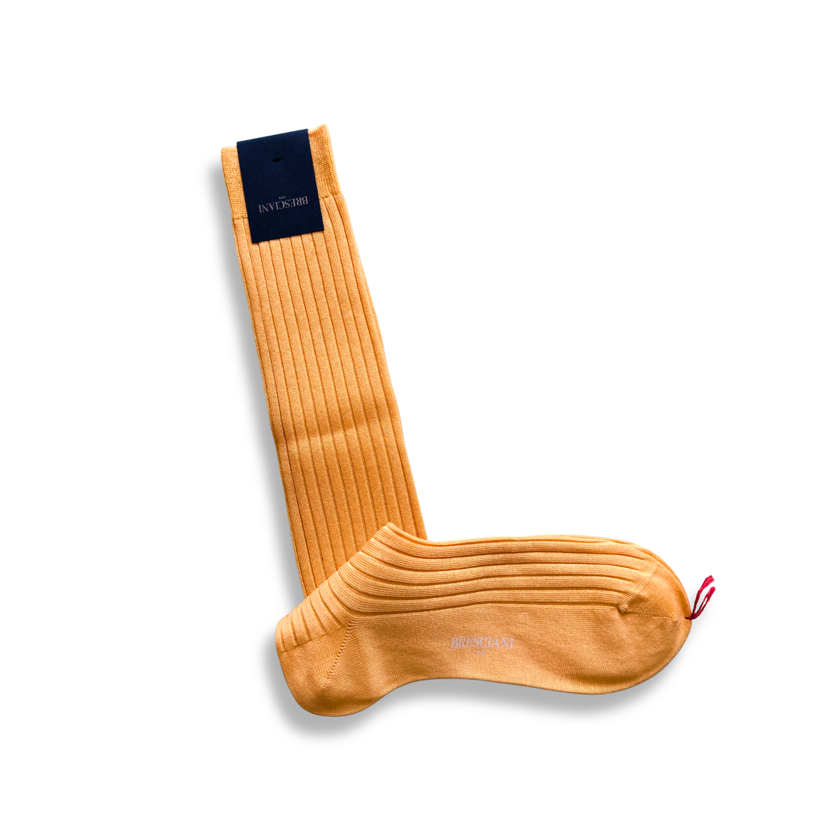 BRESCIANI CALZA IN COTONE POMPELMO