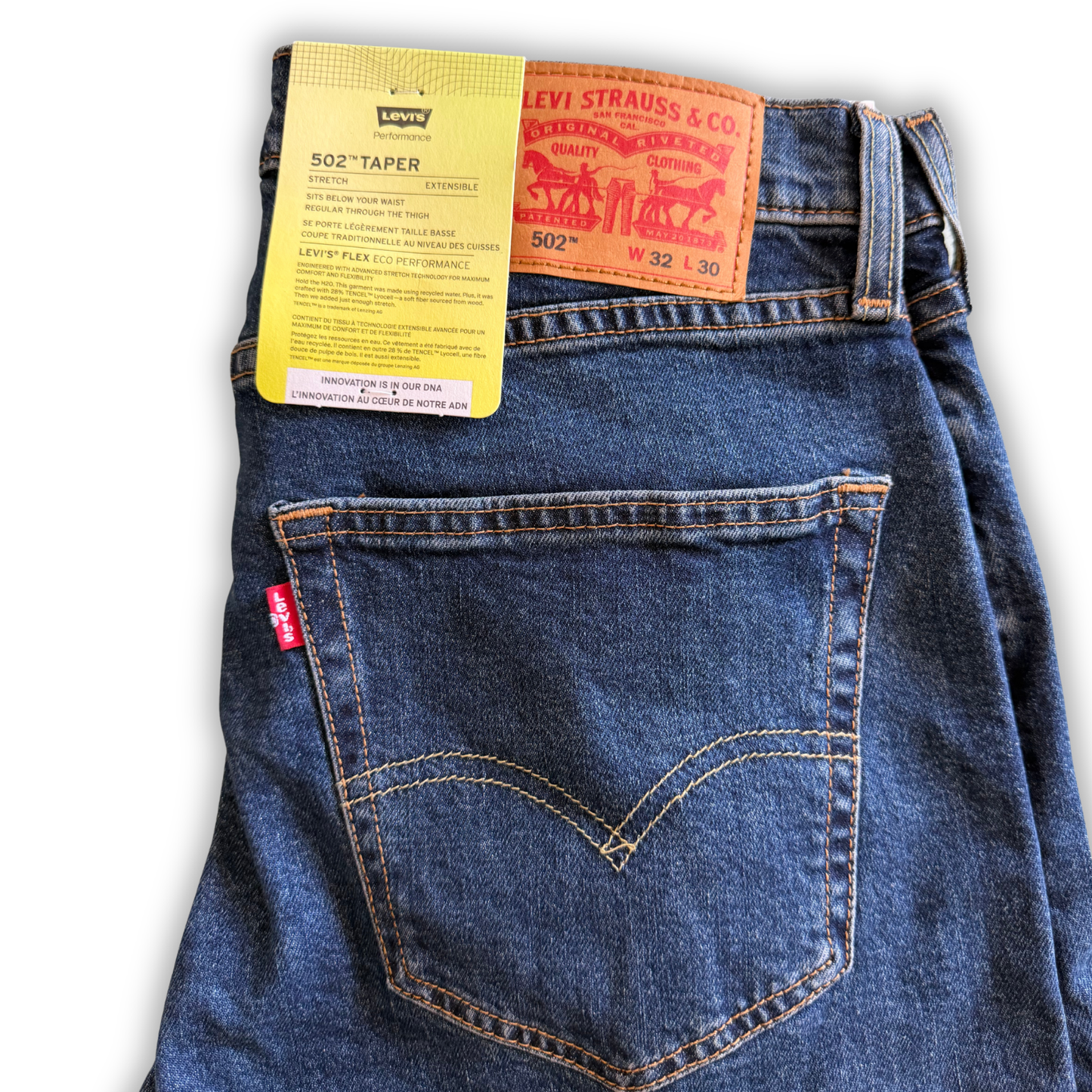 LEVI'S DENIM 502 LAVAGGIO MEDIO