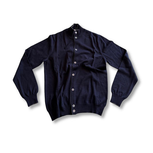 GRAN SASSO CARDIGAN BLU NAVY - CINQUANTOTTO PESARO | Negozio di abbigliamento