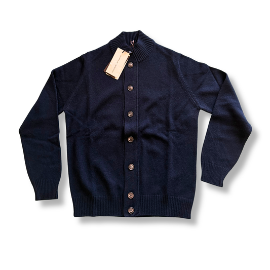 FILIPPO DE LAURENTIIS CARDIGAN BLU NAVY