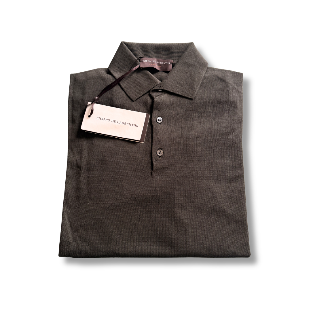FILIPPO DE LAURENTIIS POLO MANICA LUNGA MILITARE - CINQUANTOTTO PESARO | Negozio di abbigliamento