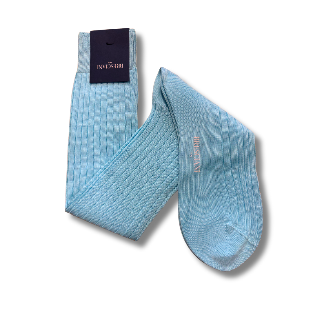 BRESCIANI UNITO ACQUAMARINA 100% COTONE