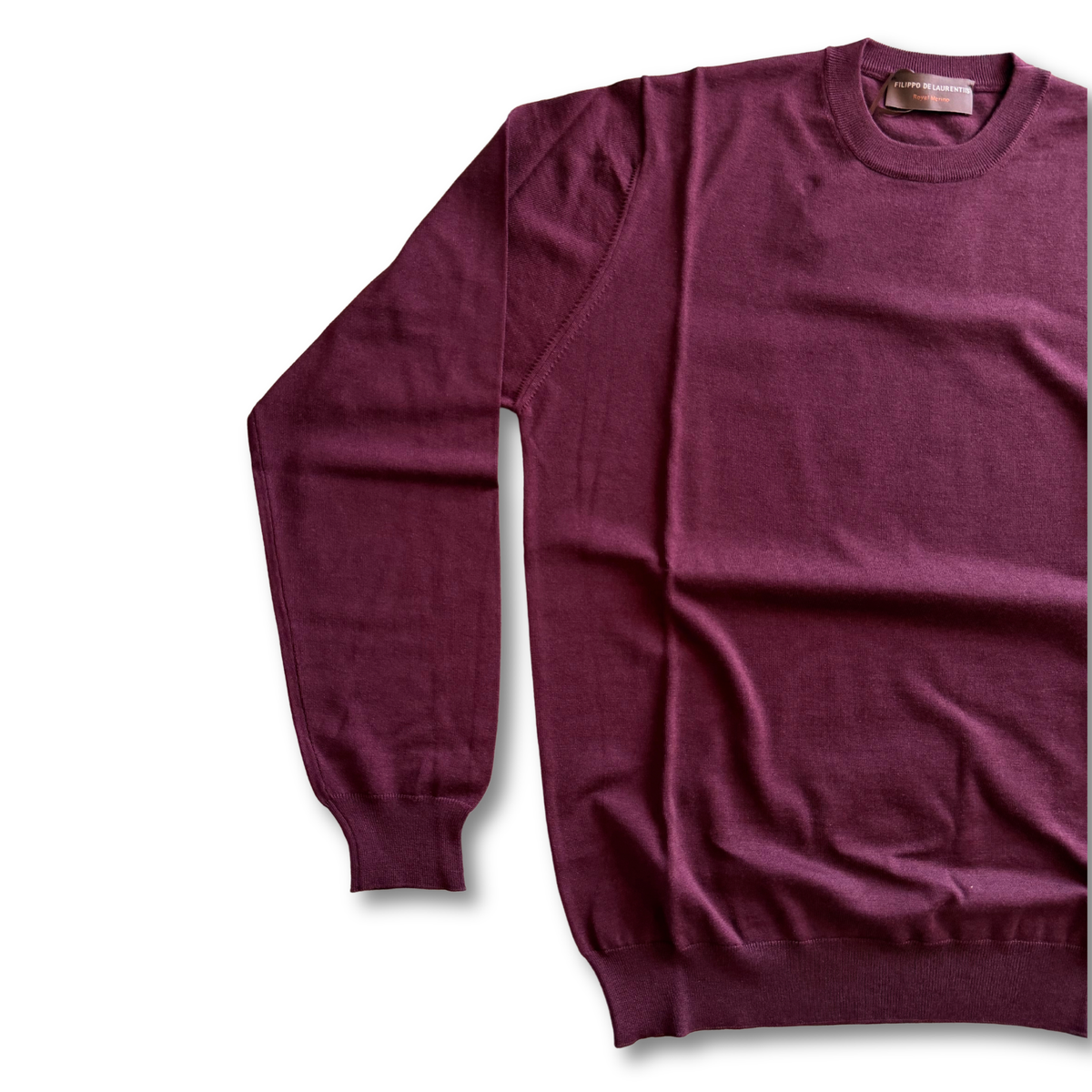 FILIPPO DE LAURENTIIS GIROCOLLO ROYAL MERINO BORDEAUX - CINQUANTOTTO PESARO | Negozio di abbigliamento