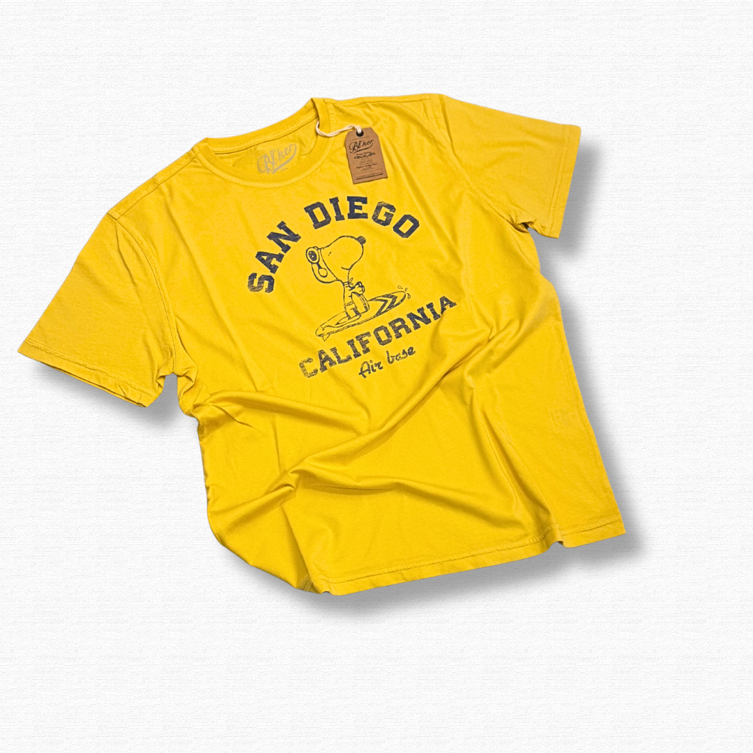 BLKER T SHIRT SAN DIEGO GIALLO - CINQUANTOTTO PESARO | Negozio di abbigliamento