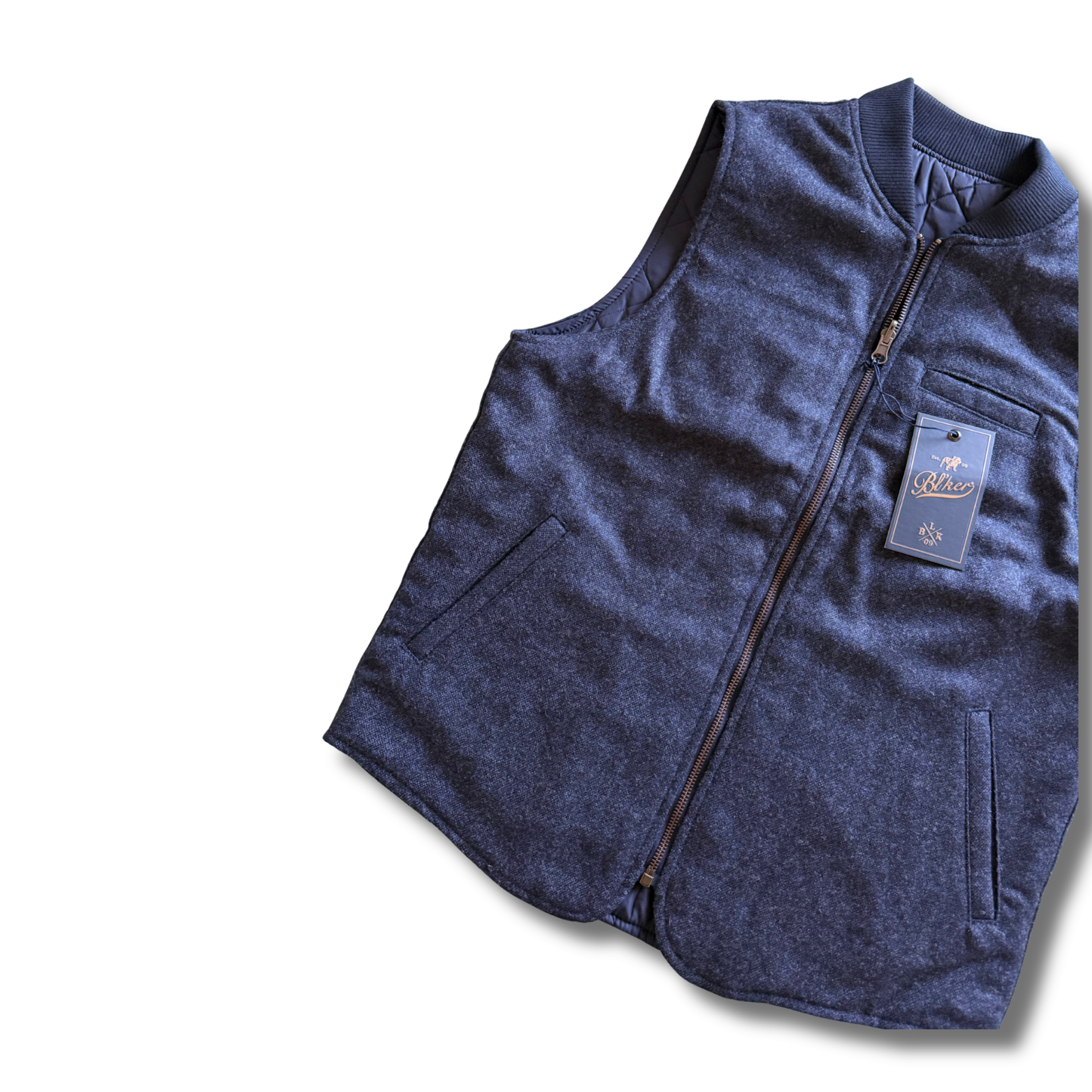 BLKER GILET REVERSIBILE BLU NAVY