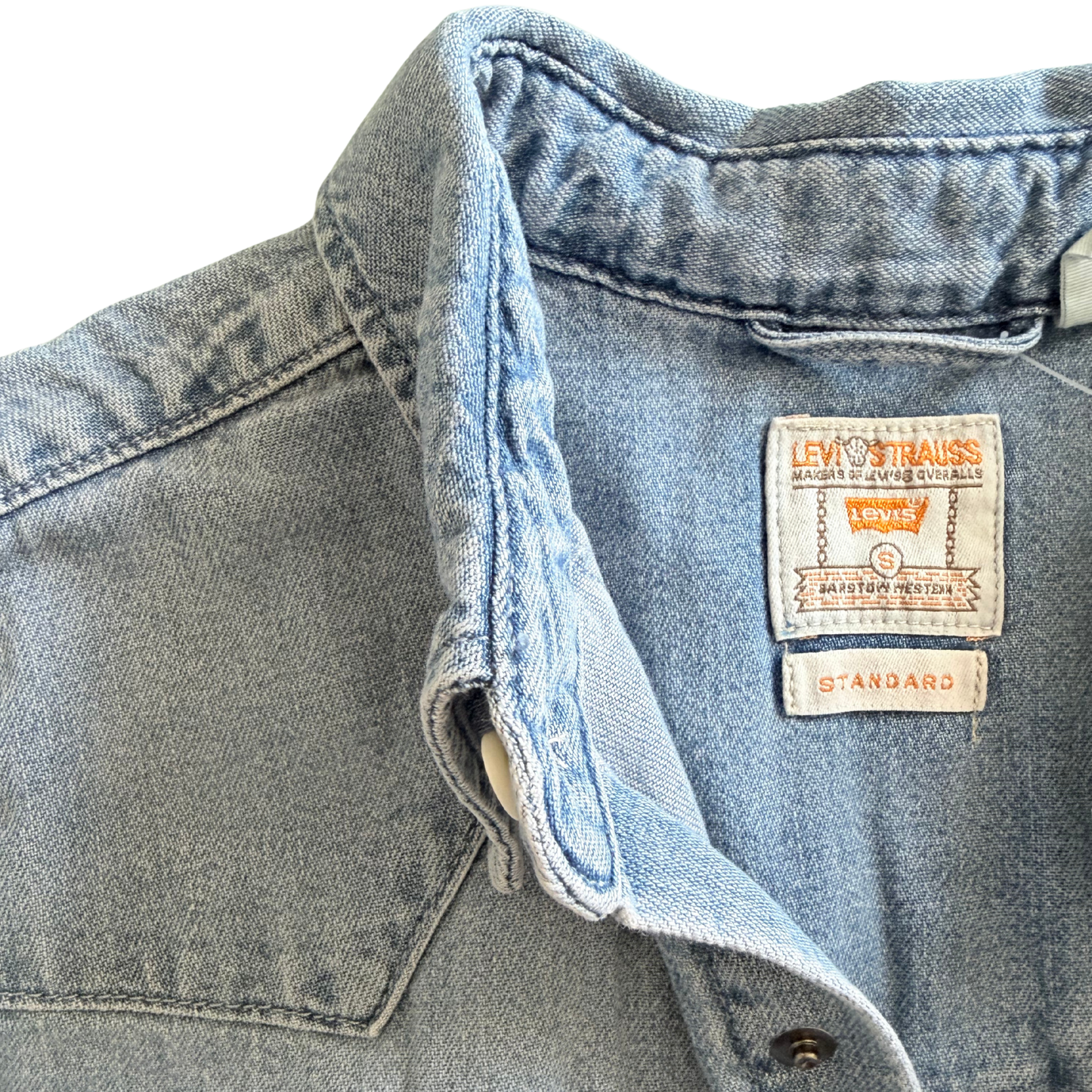 LEVI'S CAMICIA DENIM LAVAGGIO CHIARO