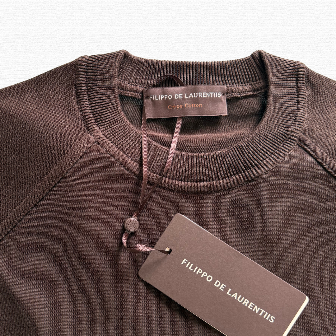 FILIPPO DE LAURENTIIS TAGLIO FELPA CIOCCOLATO - CINQUANTOTTO PESARO | Negozio di abbigliamento