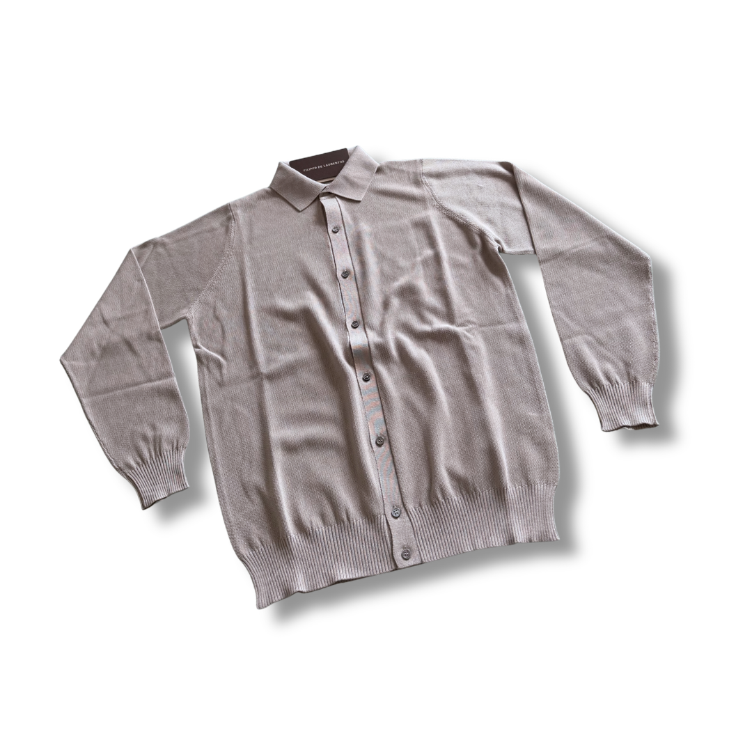 FILIPPO DE LAURENTIIS CAMICIA CHICCO DI  RISO NEBBIA - CINQUANTOTTO PESARO | Negozio di abbigliamento