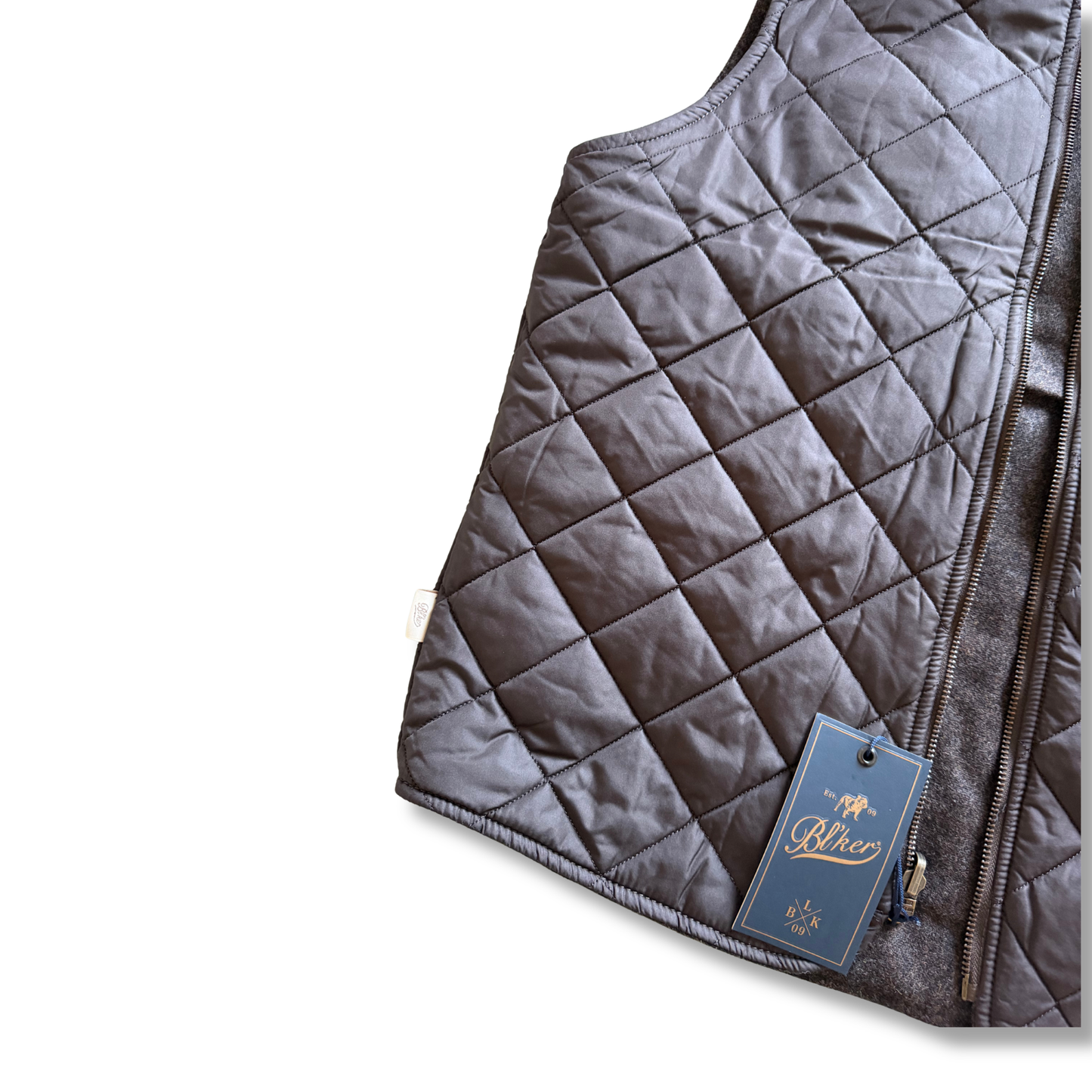 BLKER GILET REVERSIBILE MARRONE