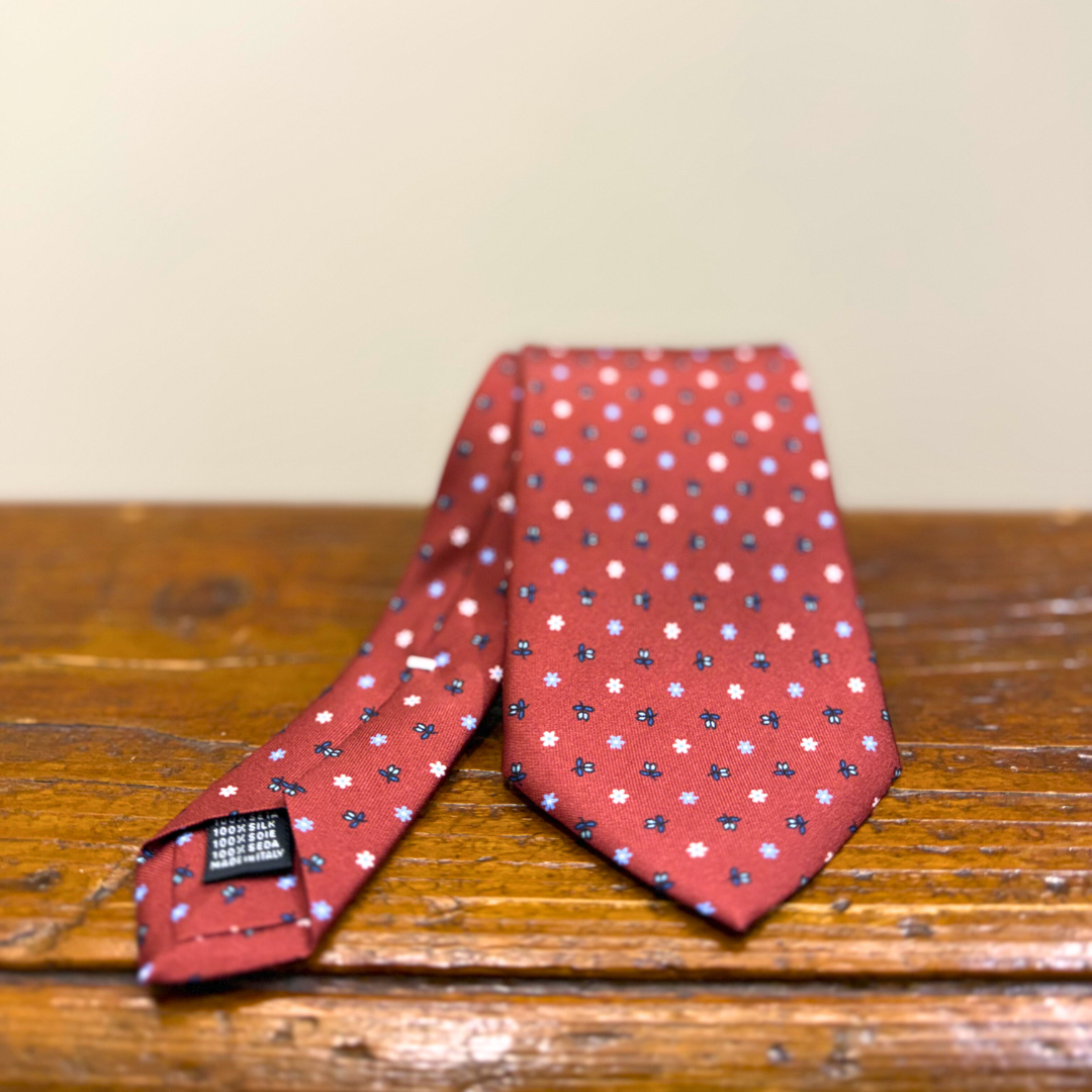 CALABRESE MICRO FANTASIA BORDEAUX - CINQUANTOTTO PESARO | Negozio di abbigliamento