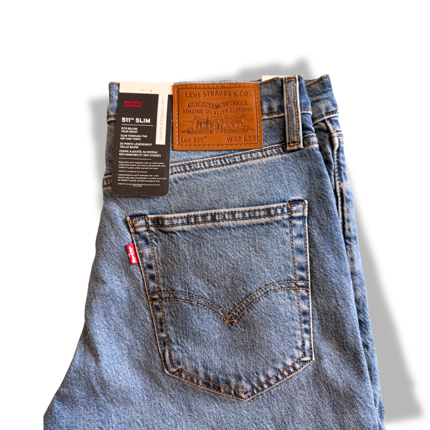 LEVI'S DENIM 511 LAVAGGIO CHIARO