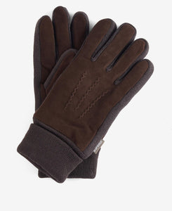 BARBOUR MAGNUS GLOVES BROWN OLIVE