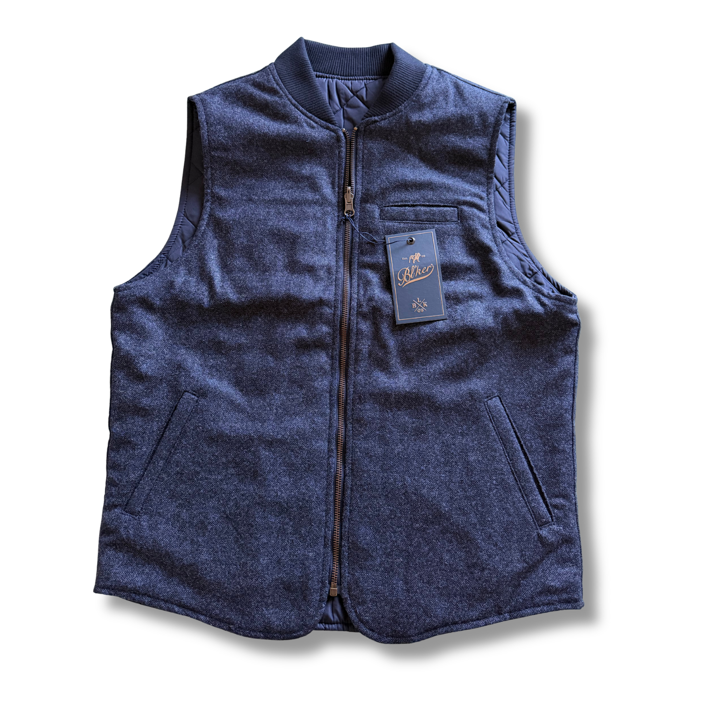 BLKER GILET REVERSIBILE BLU NAVY