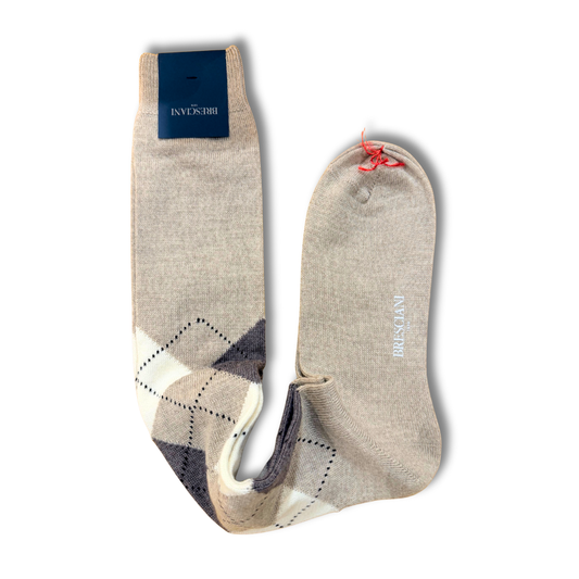 BRESCIANI CALZA ROMBI IN LANA