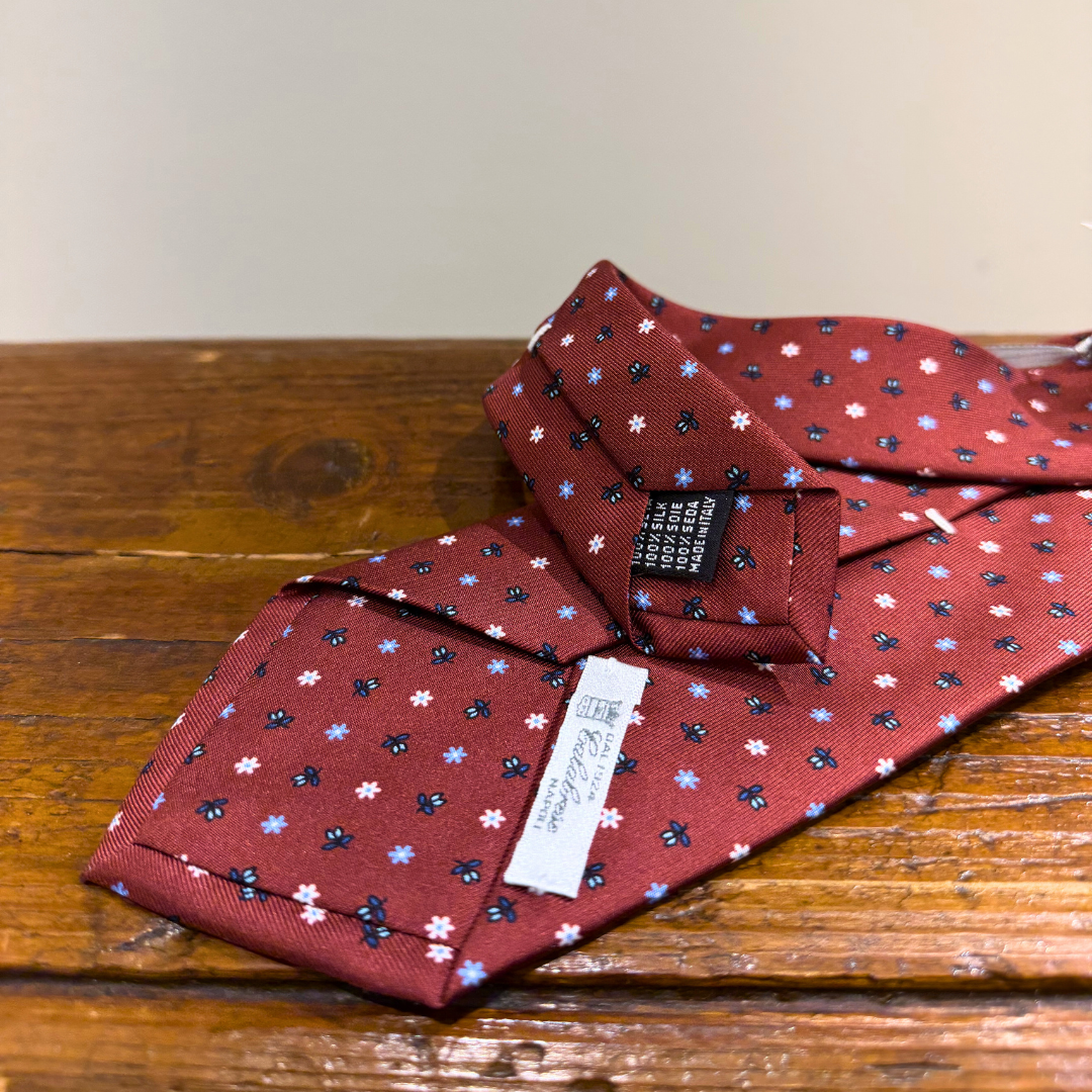 CALABRESE MICRO FANTASIA BORDEAUX - CINQUANTOTTO PESARO | Negozio di abbigliamento