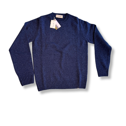 CINQUANTOTTO GIROCOLLO SHETLAND BLU