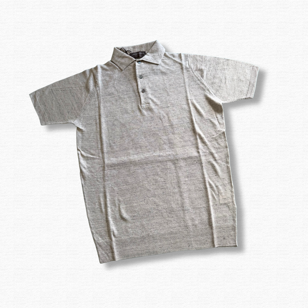 FILIPPO DE LAURENTIIS POLO MANICA CORTA BEIGE - CINQUANTOTTO PESARO | Negozio di abbigliamento