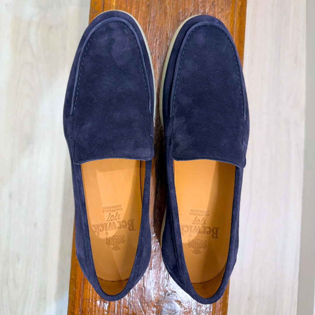BERWICK 1707 MOCASSINO SLIP ON 5543 BLU - CINQUANTOTTO PESARO | Negozio di abbigliamento