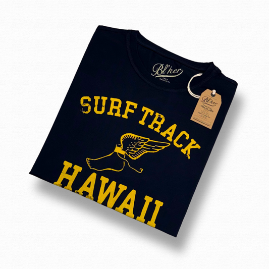 BLKER T SHIRT SURF TRACK BLU NAVY - CINQUANTOTTO PESARO | Negozio di abbigliamento