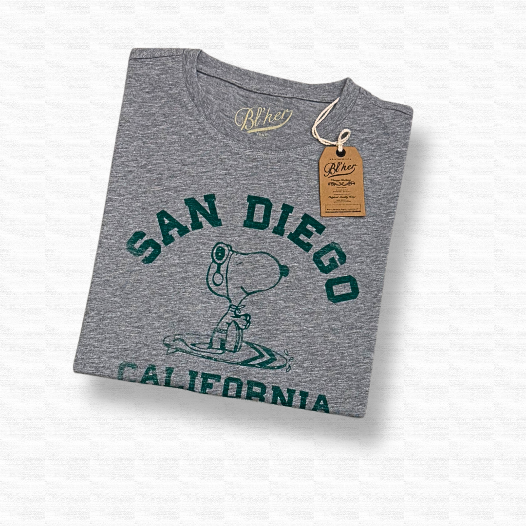 BLKER T SHIRT SAN DIEGO GRIGIO - CINQUANTOTTO PESARO | Negozio di abbigliamento