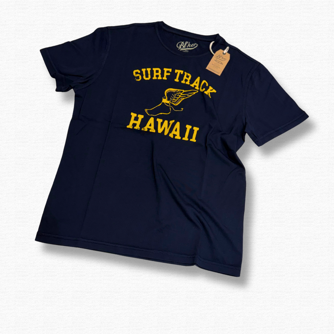 BLKER T SHIRT SURF TRACK BLU NAVY - CINQUANTOTTO PESARO | Negozio di abbigliamento