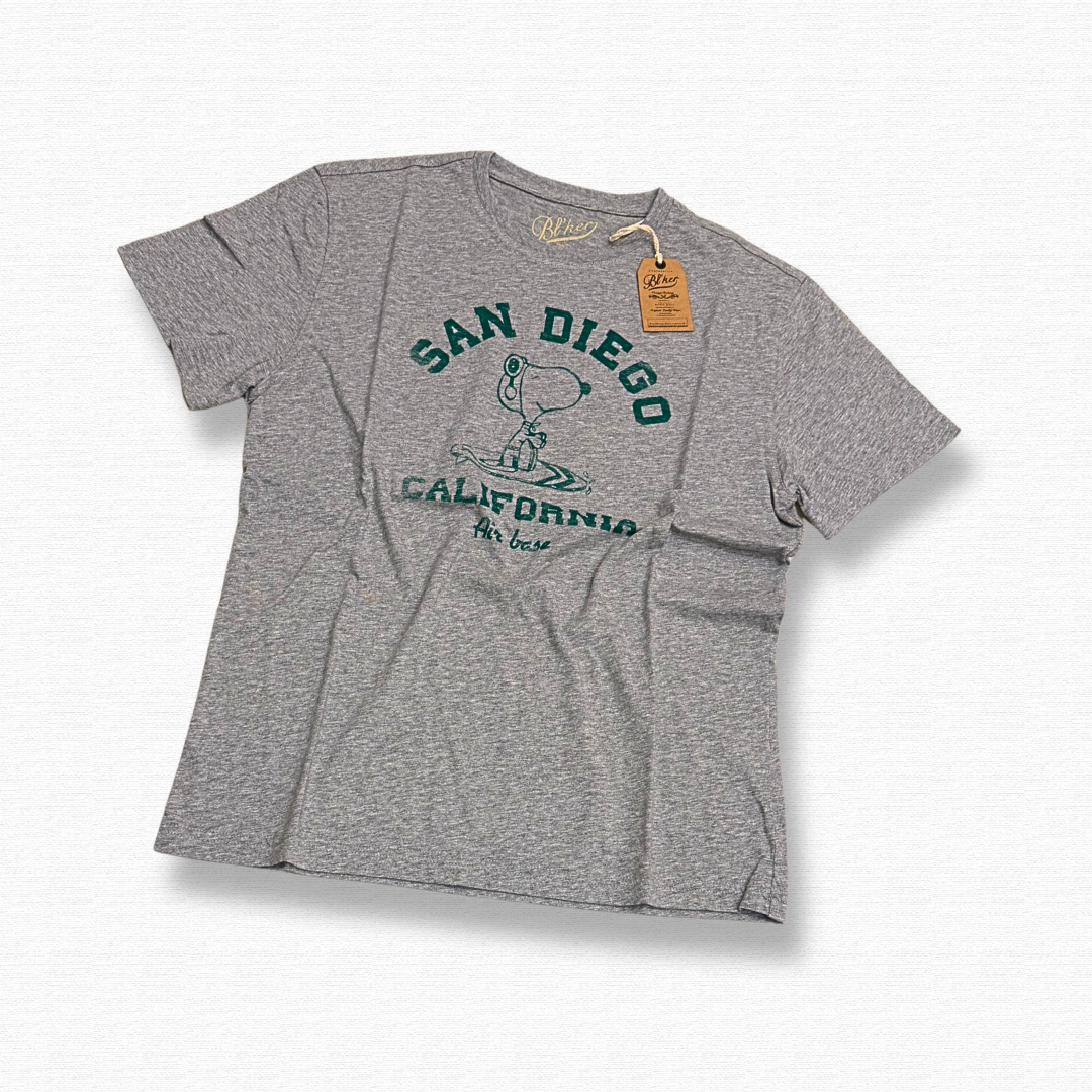 BLKER T SHIRT SAN DIEGO GRIGIO - CINQUANTOTTO PESARO | Negozio di abbigliamento