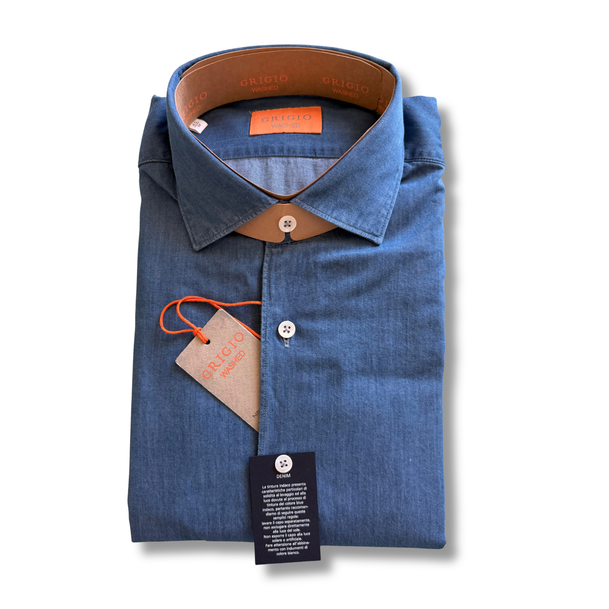 GHERARDI GRIGIO CHAMBRAY CHIARO