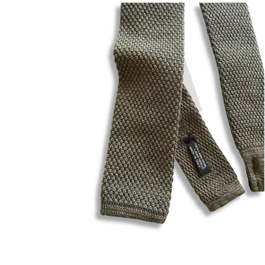 CALABRESE CRAVATTA IN MAGLIA OLIVE - CINQUANTOTTO PESARO | Negozio di abbigliamento