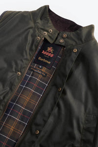 BARBOUR X BARACUTA WAX GILET ARCHIVE OLIVE