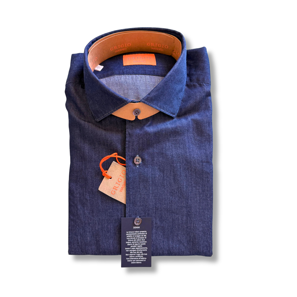 GHERARDI GRIGIO CHAMBRAY SCURO