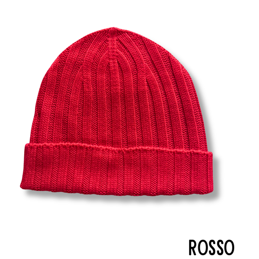 FILIPPO DE LAURENTIIS CUFFIA LANA ROSSO