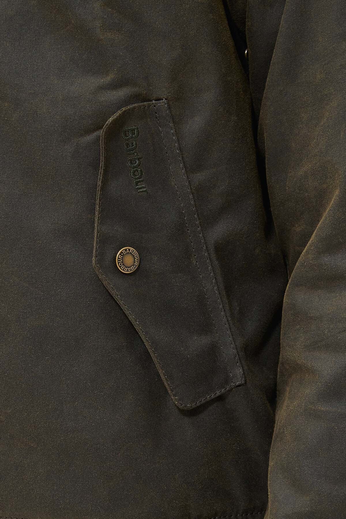 BARBOUR X BARACUTA PORTON WAX OLIVE