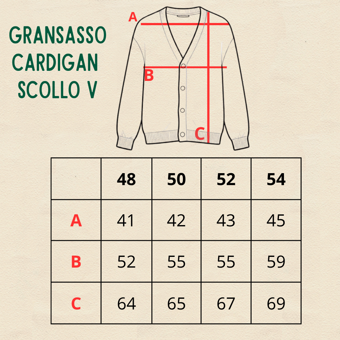 GRAN SASSO CARDIGAN SCOLLO V MARRONE - CINQUANTOTTO PESARO | Negozio di abbigliamento