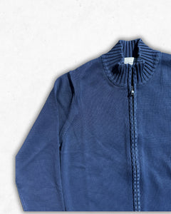 CINQUANTOTTO CARDIGAN FULL ZIP INDACO