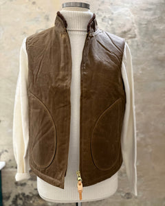 MANIFATTURA CECCARELLI MOUNTAIN VEST DARK TAN WAXED