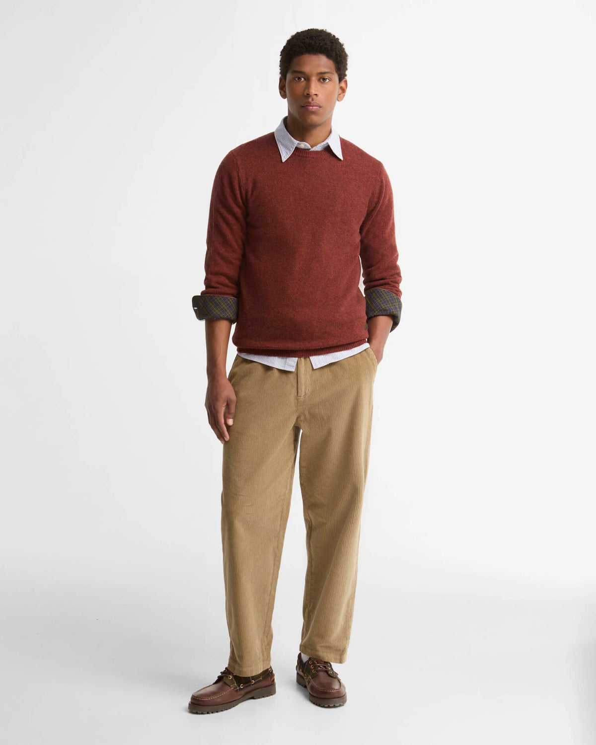 BARBOUR ESSENTIAL PATCH RUSSET