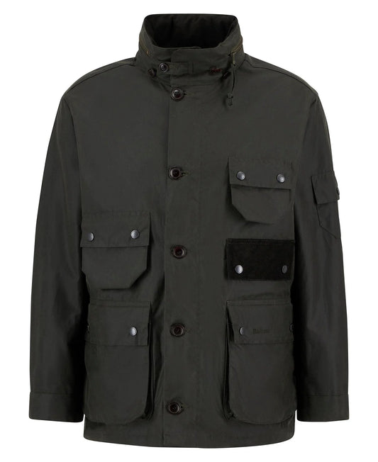BARBOUR EDITOR WAX ARCHIVE OLIVE
