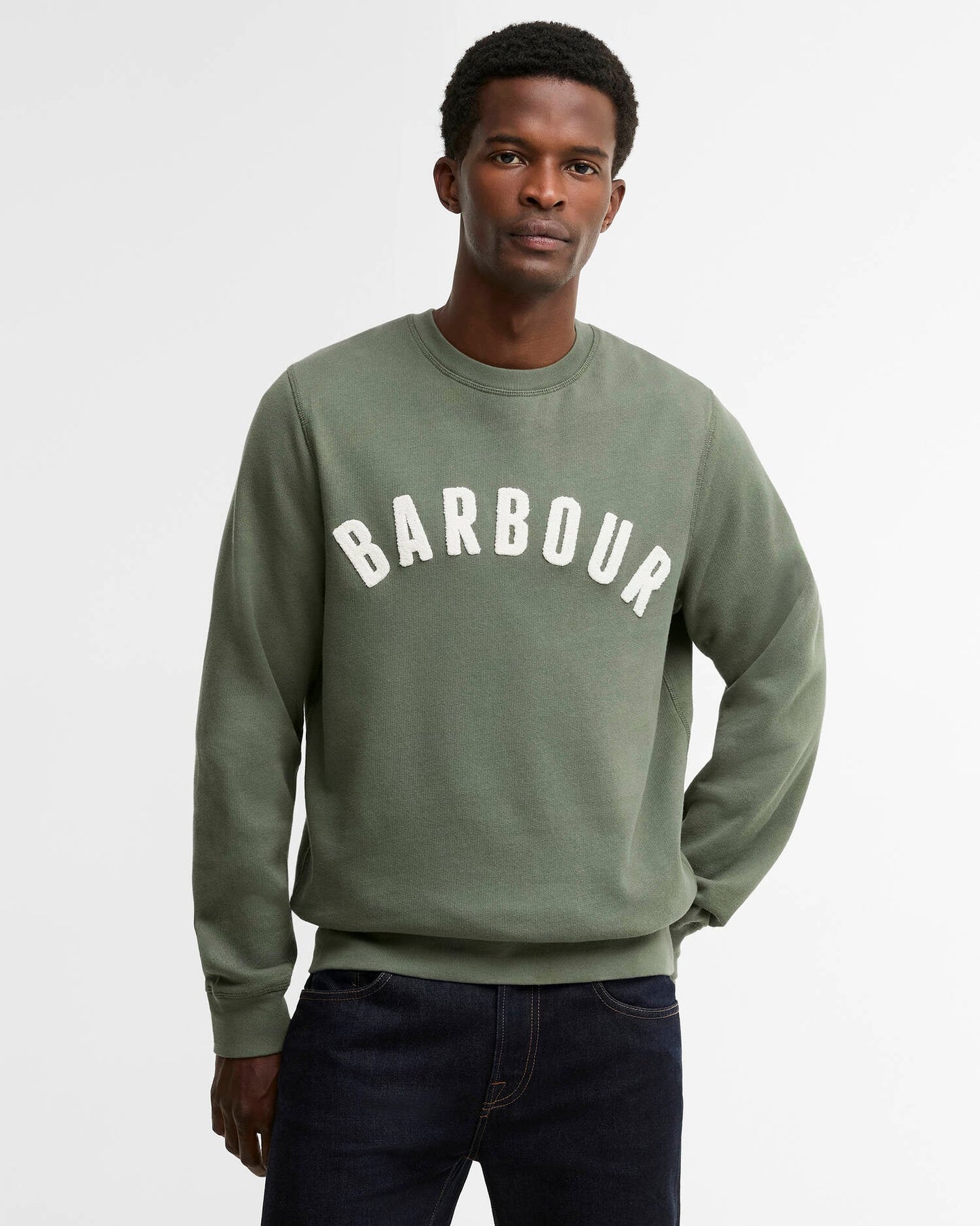 BARBOUR PREP LOGO FELPA THYME