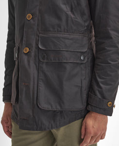 BARBOUR GAME PARKA OLIVE WAX