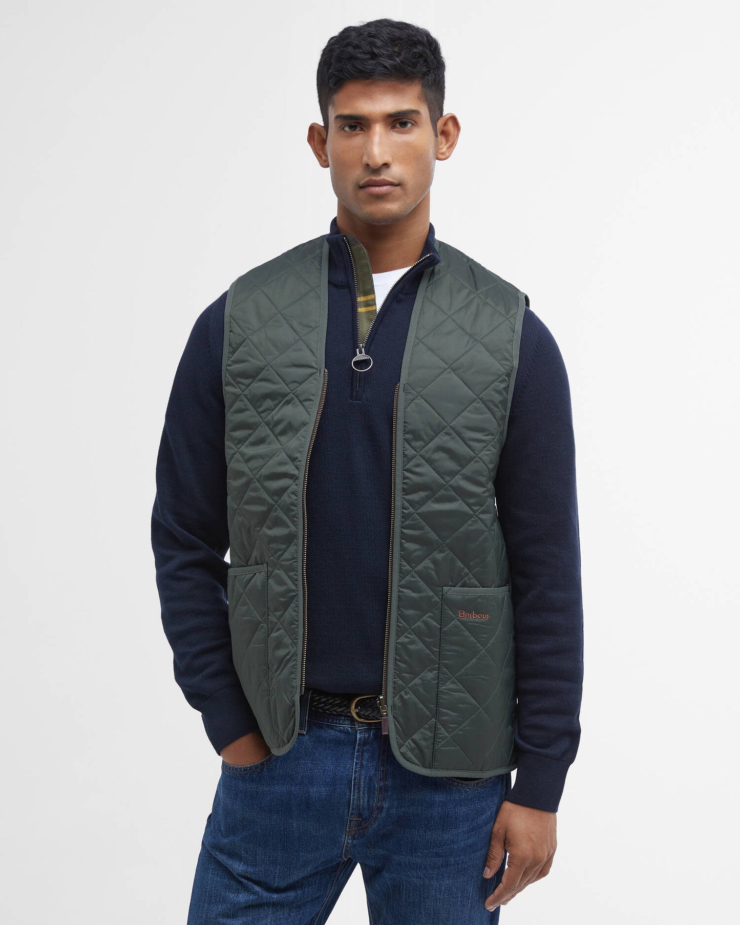 BARBOUR GILET TRAPUNTATO OLIVE