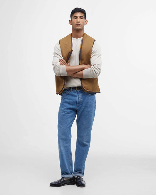 BARBOUR GILET PILE BROWN