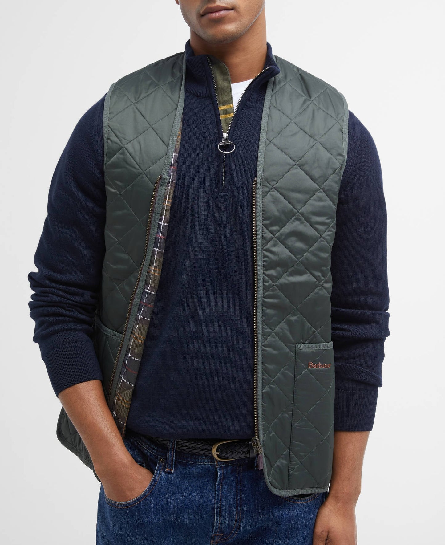 BARBOUR GILET TRAPUNTATO OLIVE