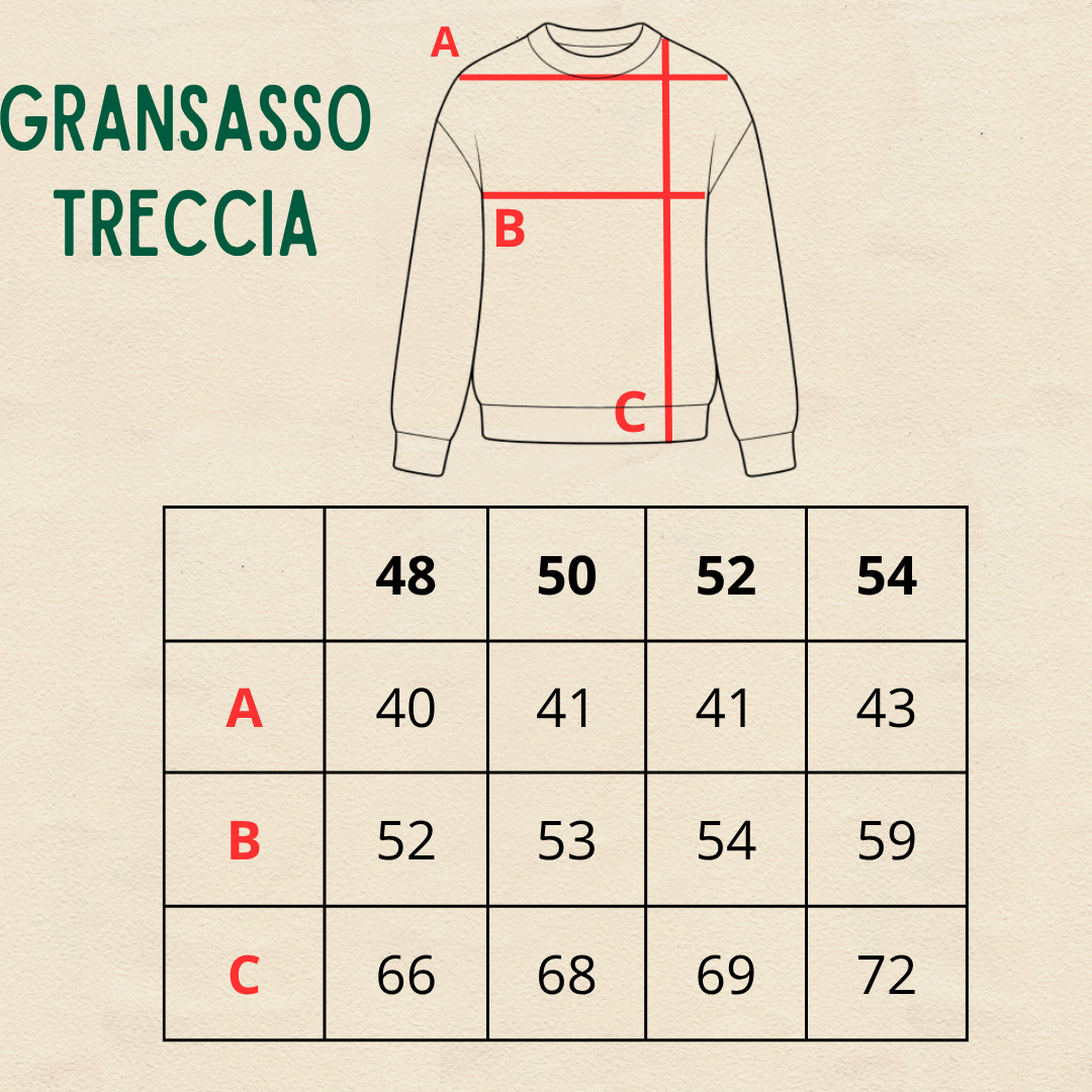 GRAN SASSO TRECCIA BORDEAUX - CINQUANTOTTO PESARO | Negozio di abbigliamento