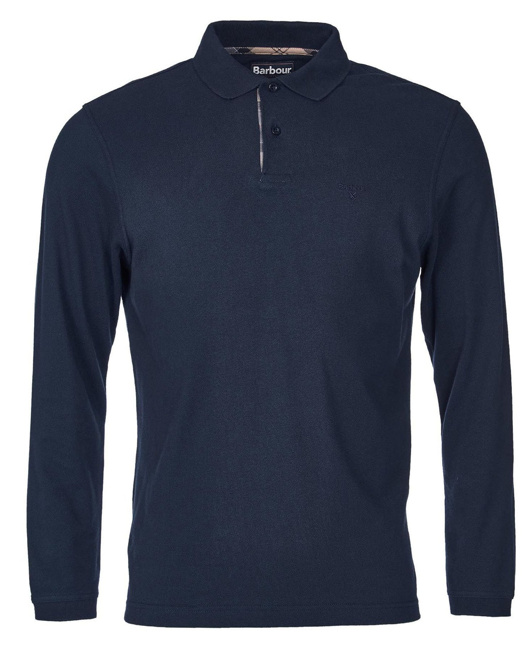 BARBOUR ESSENTIAL SPORTS POLO MANICA LUNGA NAVY