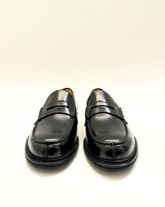 BERWICK PENNY LOAFER SPAZZOLATO NERO