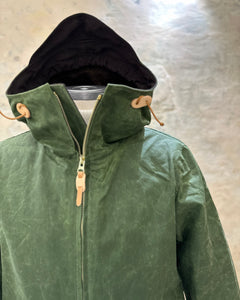 MANIFATTURA CECCARELLI BLAZER COAT LIGHT GREEN WAXED